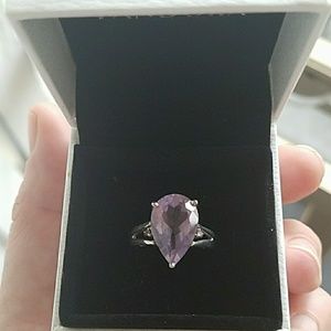 Beautiful purple tourmaline ring